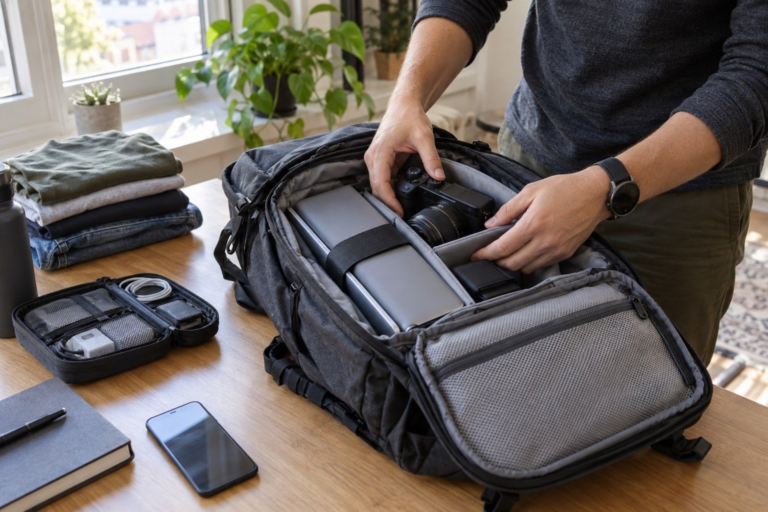 Aparat i laptop w plecaku podręcznym — jak pakować bezpiecznie
